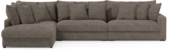 Rossi, 4-sits soffa med divan vänster