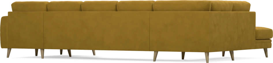Eden - 3-sits soffa med divan vänster och schäslong höger - Gul