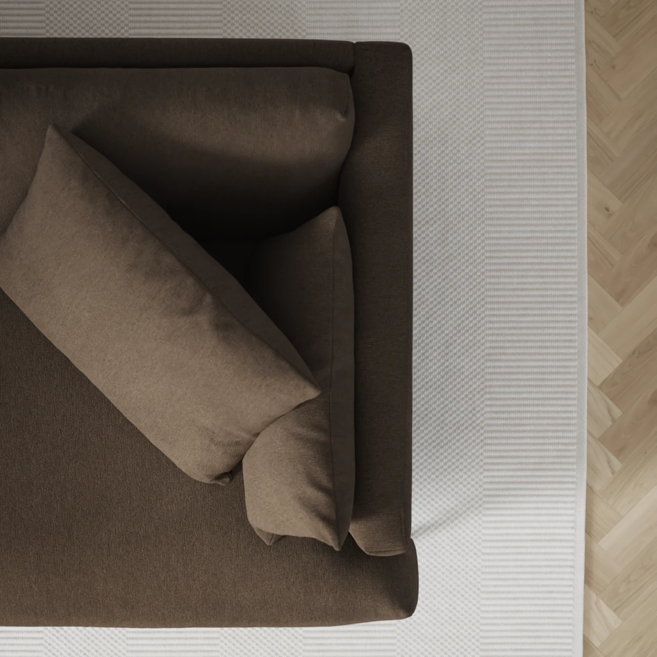 Harper - 3-sits soffa - Brun