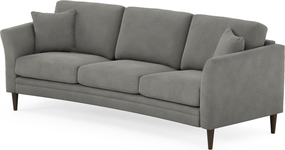 Eden - 3-sits soffa svängd - Grå