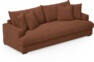 Mila - 4-sits soffa, hel dyna - Orange