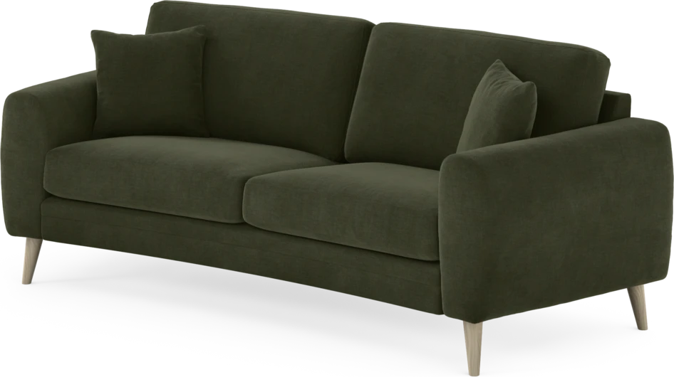 Eden - 2,5-sits soffa svängd - Grön