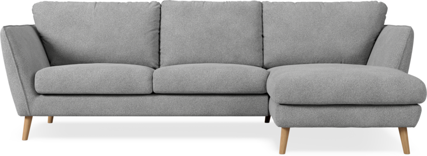 Madison Lux - 2-sits soffa med schäslong höger - Vit