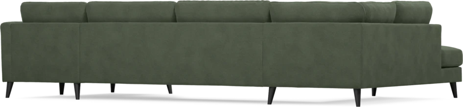 Bridge - 3-sits soffa med divan vänster och schäslong höger - Grön