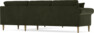 Eden - Hörnsoffa, 2,5+2,5-sits - Grön