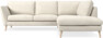 Madison Lux - 2-sits soffa med divan höger - Vit