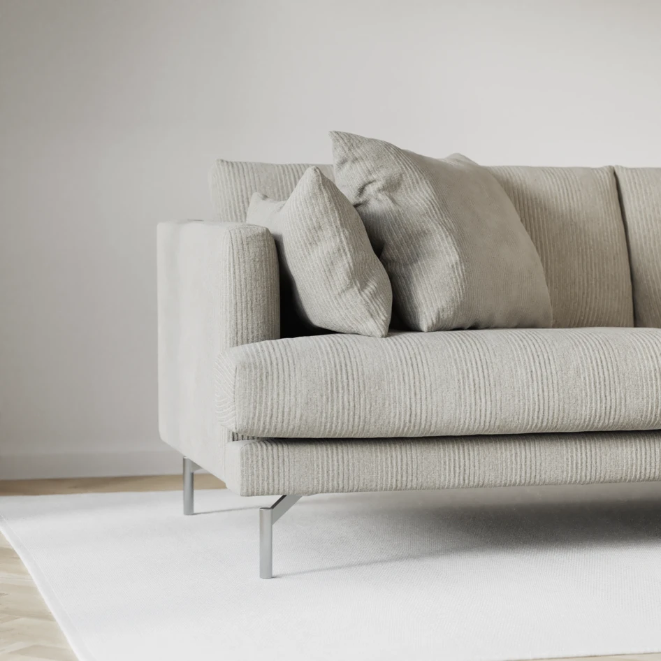 Harper - 3-sits soffa med divan vänster - Grå