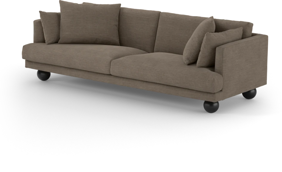 Harper - 4-sits soffa - Brun