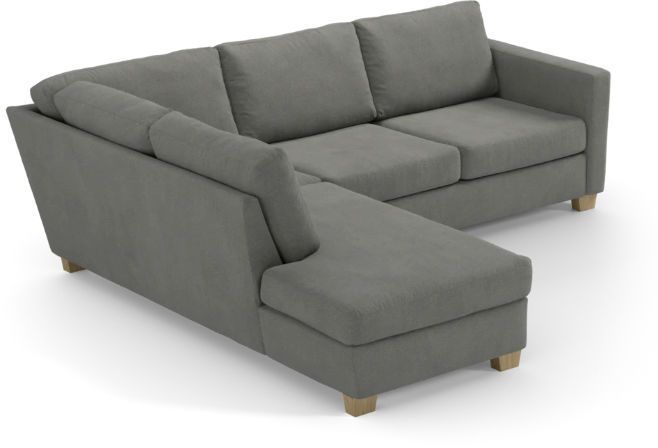 Friday - 2,5-sits soffa med divan vänster - Grå