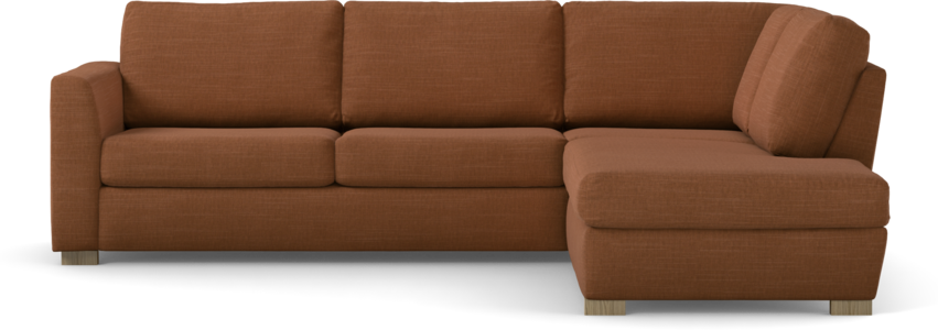 Friday - 2,5-sits soffa med divan höger - Orange