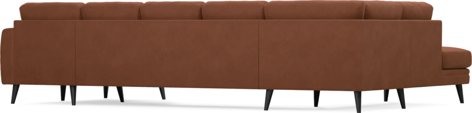 Eden - 3-sits soffa med divan vänster och schäslong höger - Orange