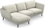 Madison Lux - 2-sits soffa med schäslong vänster - Vit