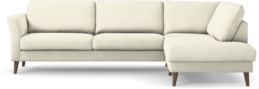 Bridge - 3-sits soffa med divan höger - Vit