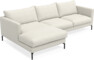 Impression Delux - 3-sits soffa med schäslong vänster - Vit