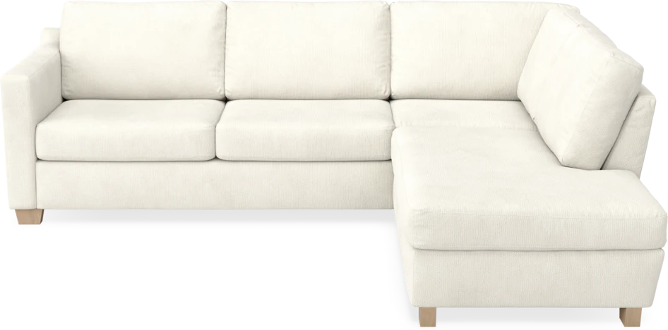 Friday - 2,5-sits soffa med divan höger - Vit