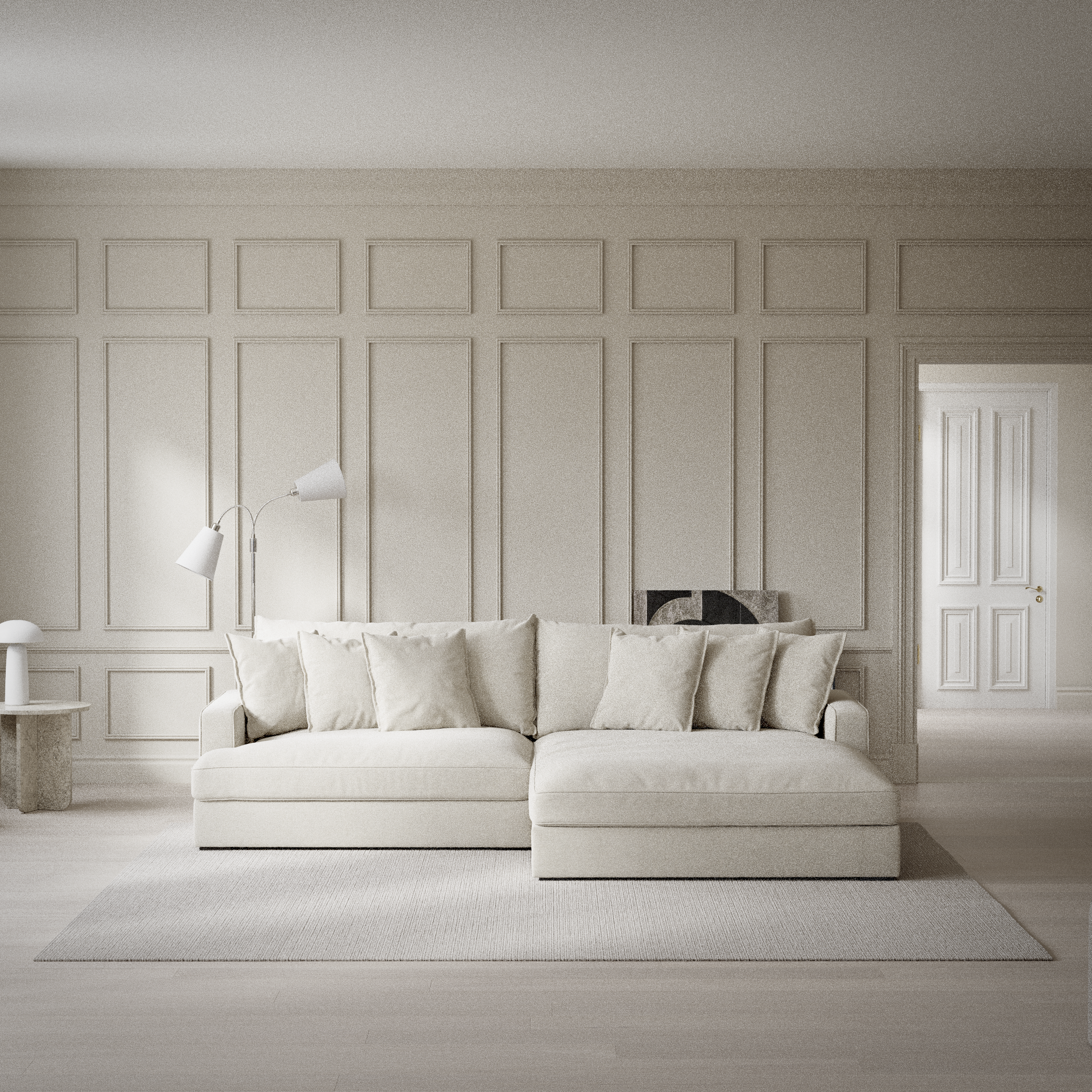 Rossi, 2-sits soffa med schäslong XL höger