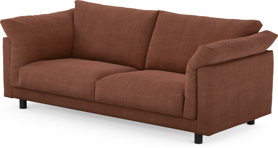 Cherrie - 2,5-sits soffa, fast klädsel - Orange