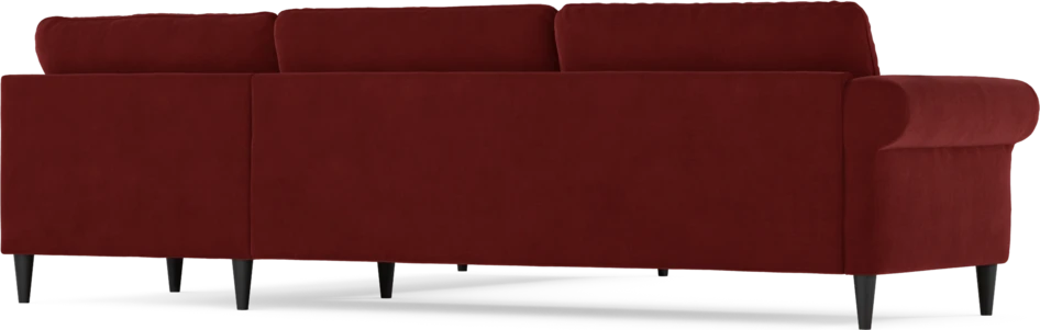 Bridge - Hörnsoffa, 3+2-sits - Röd