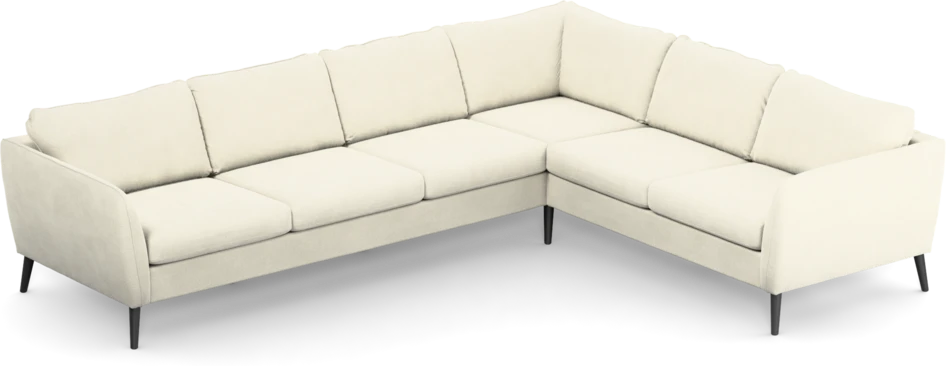 County - Hörnsoffa, 3+2-sits - Vit