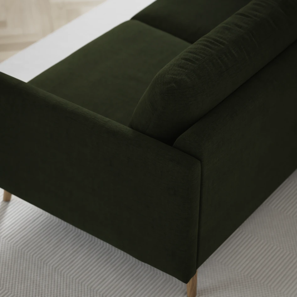Madison Lux - Hörnsoffa 2+3-sits, hörn 1 - Grön