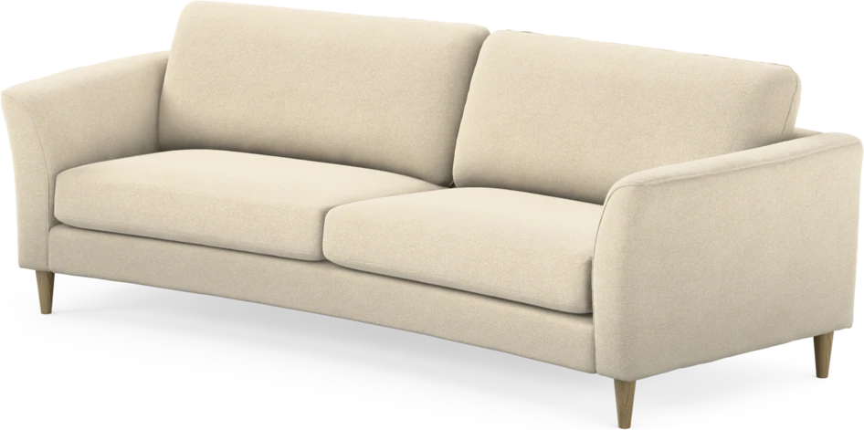 Bridge - 3-sits soffa svängd - Beige