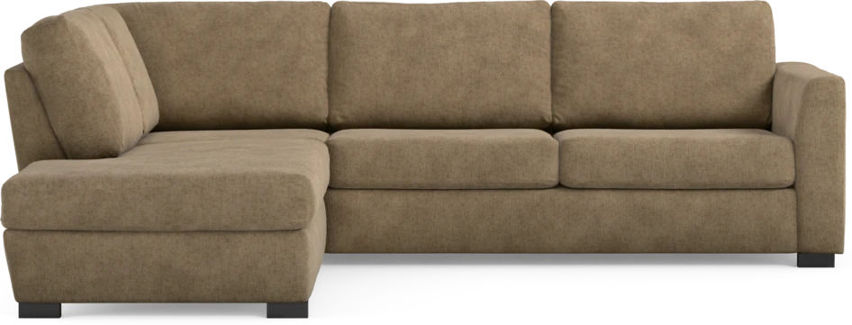 Friday - 2,5-sits soffa med divan vänster - Brun
