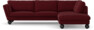 Madison Lux - 3-sits soffa med divan höger - Röd