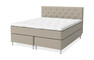 Dream Delux - Kontinentalsäng, dubbelsäng med bäddmadrass Dream Delux vit - Beige
