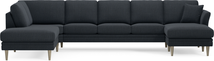 Eden - 3-sits soffa med divan vänster och schäslong höger - Blå