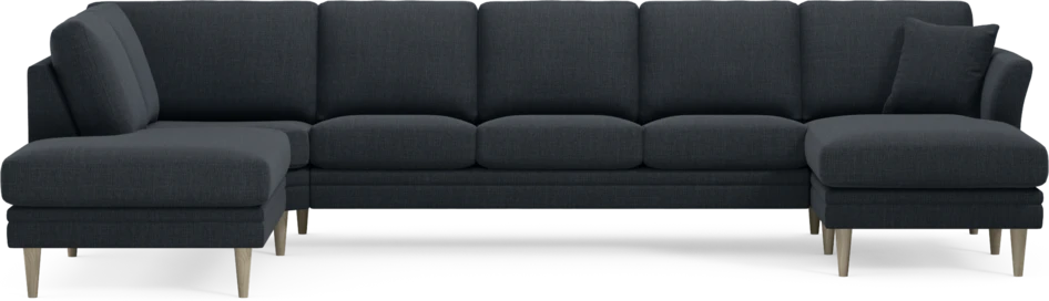 Eden - 3-sits soffa med divan vänster och schäslong höger - Blå
