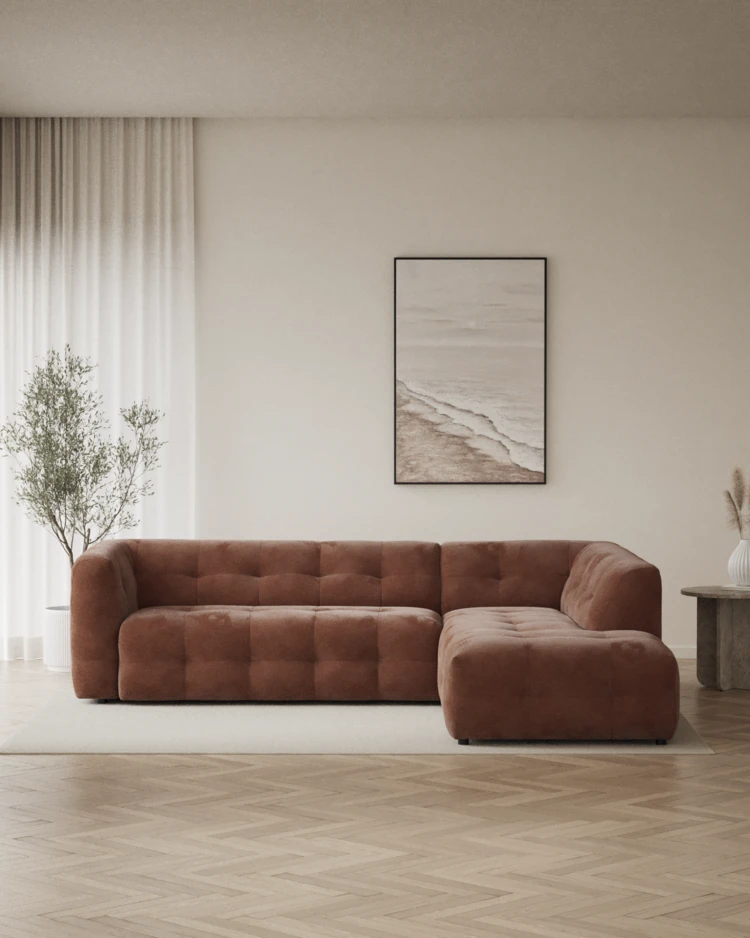 Bella - 3-sits soffa med divan höger - inspiration