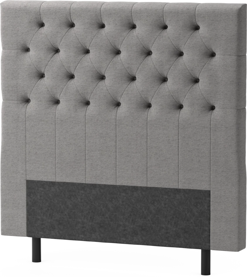 Delux Pikerad XL - Sänggavel, 90-210 cm - Grå