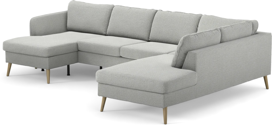 County - 3-sits soffa med schäslong vänster och divan höger - Grå