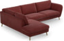 Madison - 3-sits soffa med divan vänster - Rosa