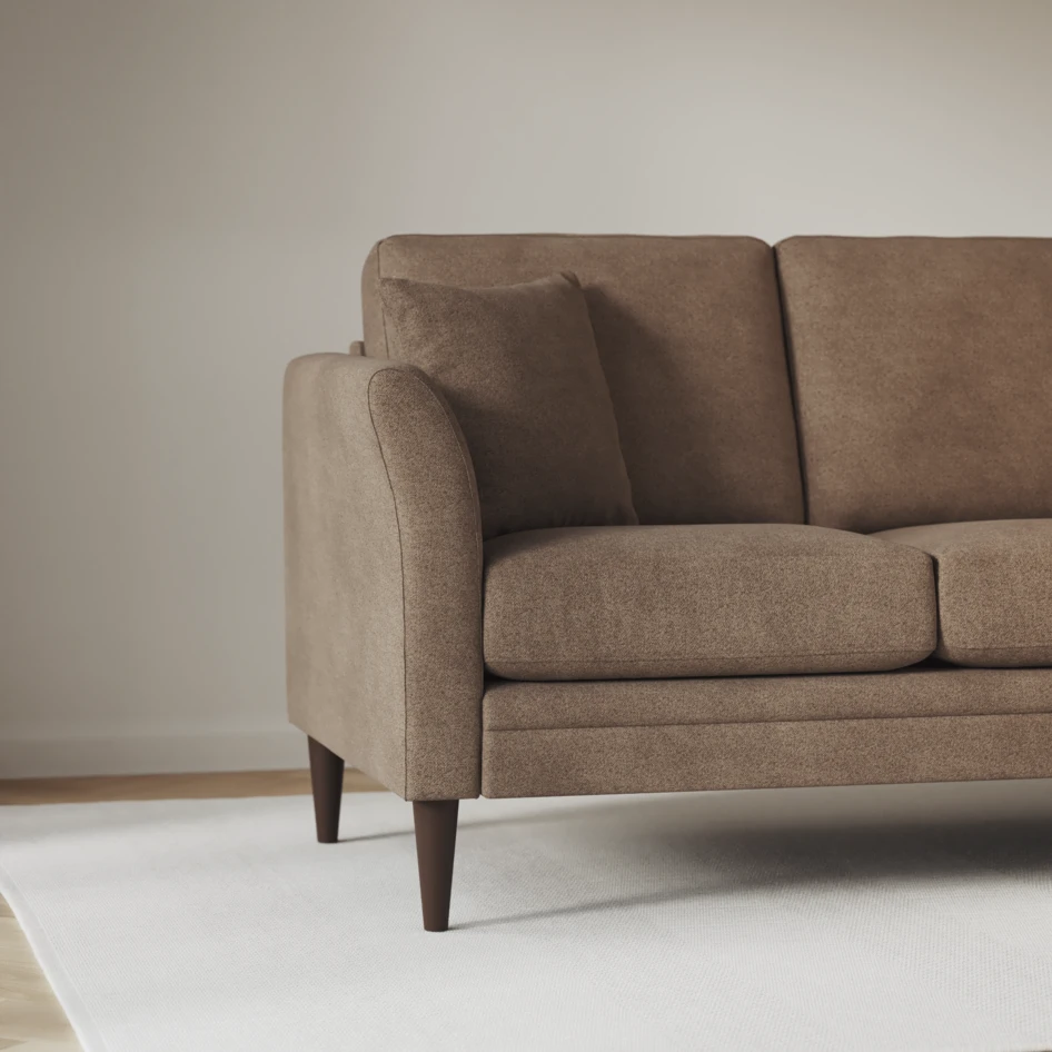 Eden - 3-sits soffa - Brun
