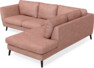 Madison - 2-sits soffa med divan höger - Röd