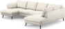 Madison Lux - 2-sits soffa med schäslong vänster och divan höger - Vit