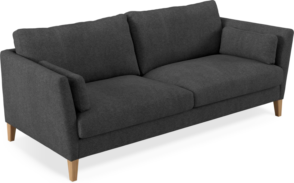 Winston - 3-sits soffa - Svart