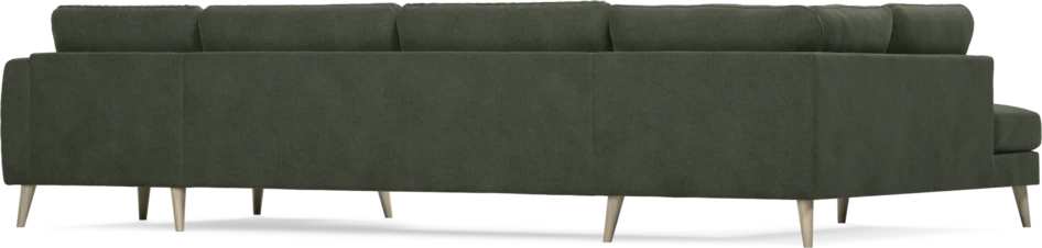 Bridge - 3-sits soffa med divan vänster och schäslong höger - Grön