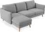 Madison Lux - 2-sits soffa med schäslong vänster - Grå