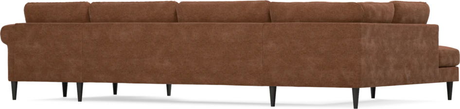 Bridge - 3-sits soffa med divan vänster och schäslong höger - Orange