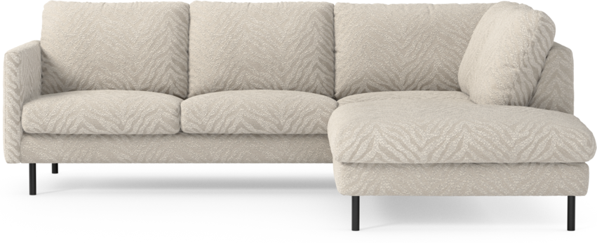 Madison Lux - 2-sits soffa med divan höger - Vit