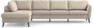 County - 3-sits soffa med divan vänster - Beige