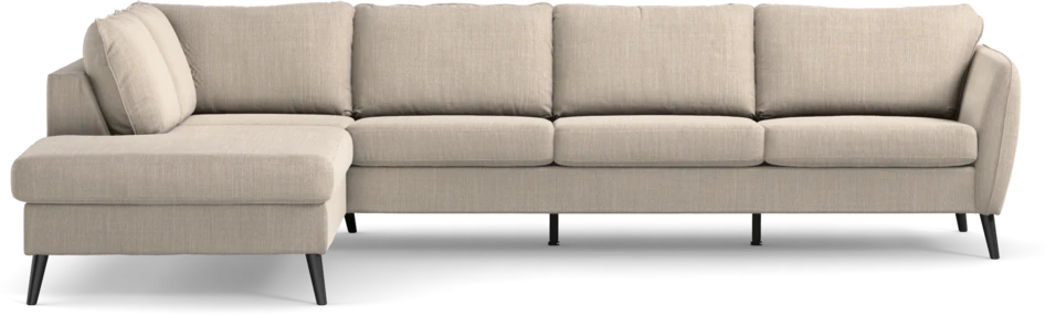 County - 3-sits soffa med divan vänster - Beige