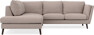 Madison - 2-sits soffa med divan vänster - Beige