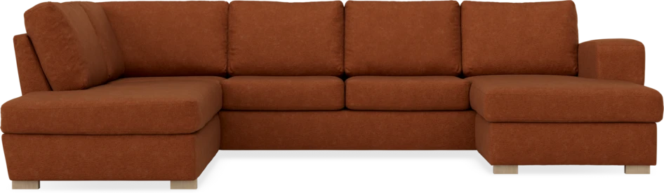 Friday - 3-sits soffa med divan vänster och schäslong höger - Orange