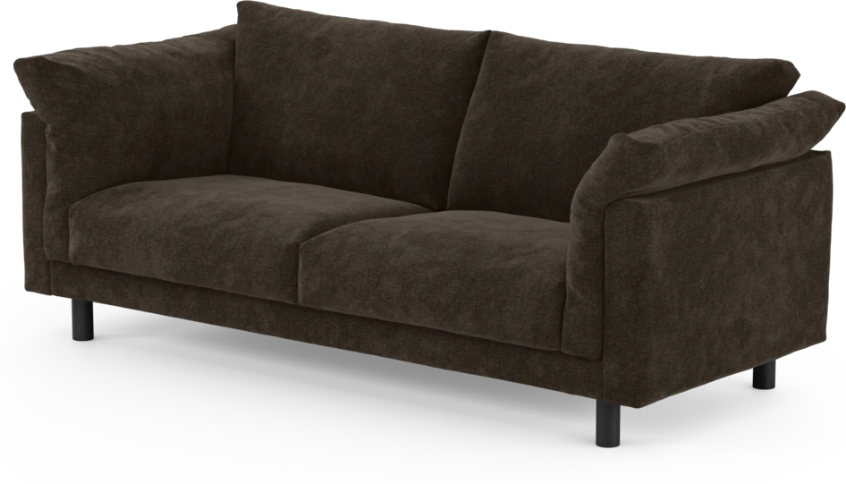 Cherrie - 2,5-sits soffa, fast klädsel - Brun