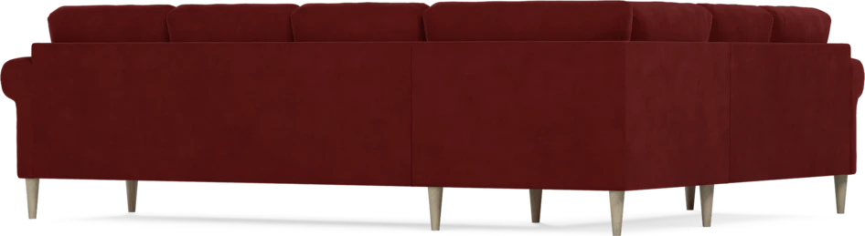 Eden - Hörnsoffa, 2+3-sits - Röd