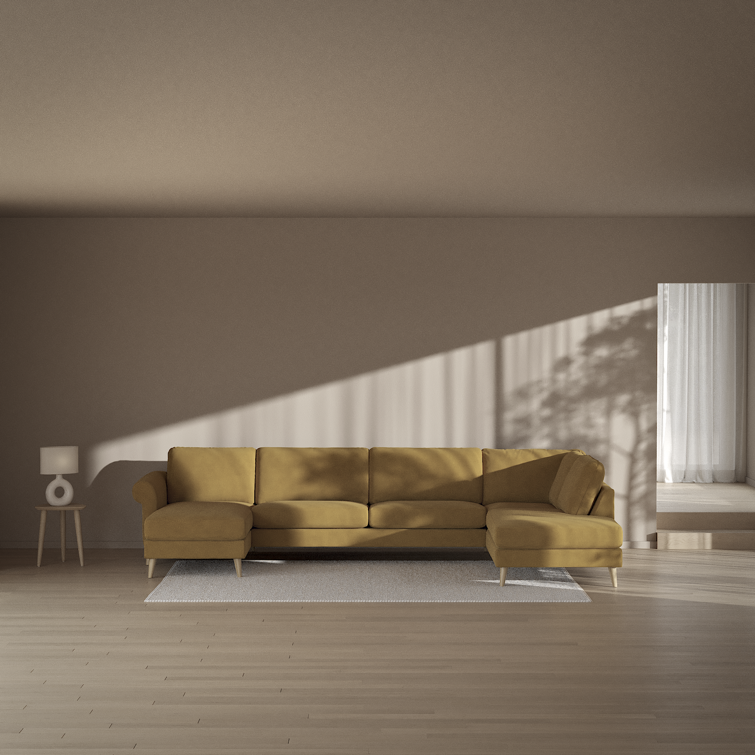 Bridge - 3-sits soffa med schäslong vänster och divan höger - inspiration