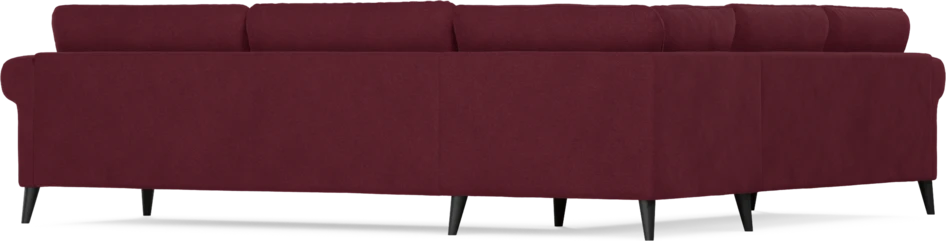 Bridge - Hörnsoffa, 2+3-sits - Röd